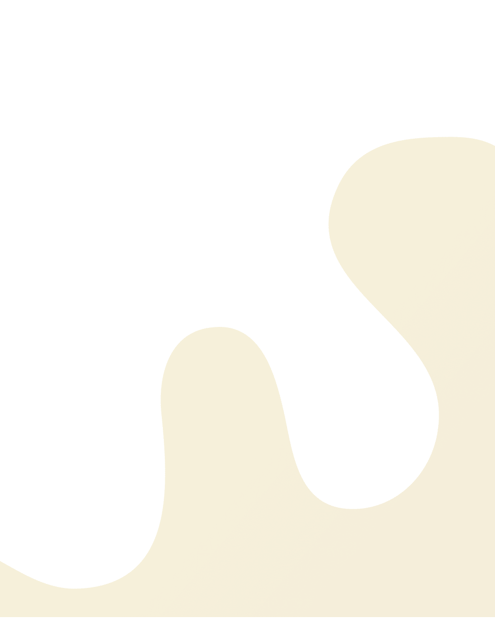Abstract design with a smooth, wavy beige shape extending from the bottom right of a white background, creating an organic, flowing border—perfect for veterinarian or vet-themed materials seeking a clean, professional look.